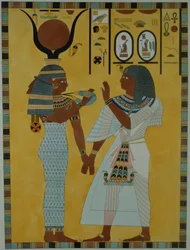 Illustration aus den Gräbern im Tal der Könige von Theben, entdeckt von G. Belzoni, veröffentlicht 1820